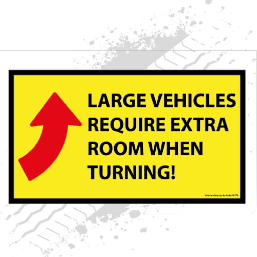 Safety Mudflap - Large Vehicle Turning (Single)