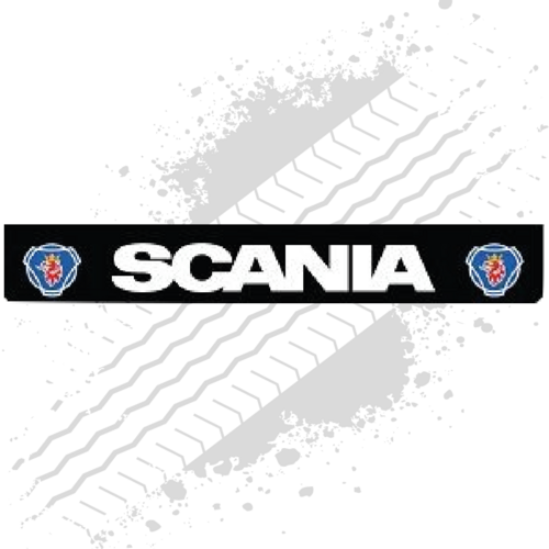 Scania Black/White Griffin Mudflap