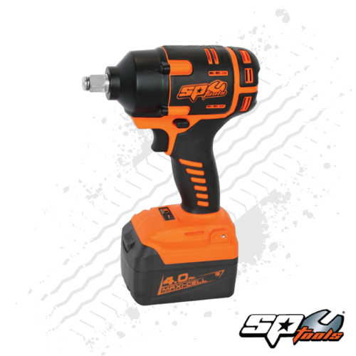 SP Tools Cordless 18v Impact Wrench 1/2 Brushless with 4AH Battery and Charger