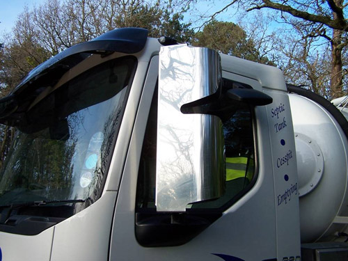 Suitable for Volvo FMX (V5) 2021 Onwards (Large Mirror on Top) Mirror Guards