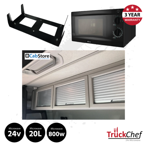TruckChef Microwave and CabStore Rear Locker To Suit Scania Next Gen S, R, G, P Sleeper (Normal Cab, 20N)