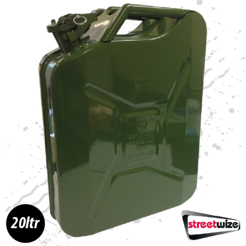 20 Litre Metal Jerry Can - Includes Locking Pin