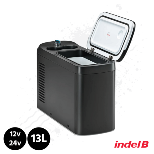 Indel B TB13 13 Litre Compressor Refrigerator with Cup Holders. 12/24v Fridge.