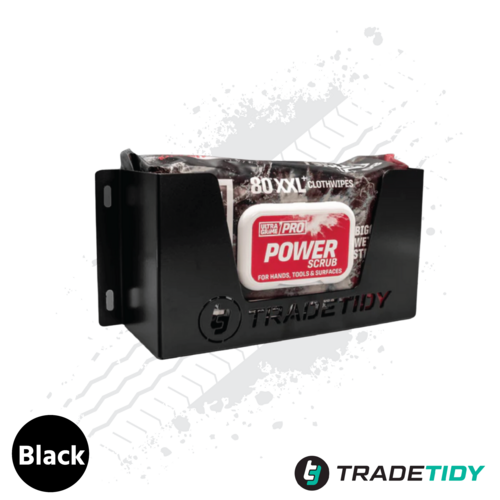 TradeTidy Ultragrime Wipes Holder - Black