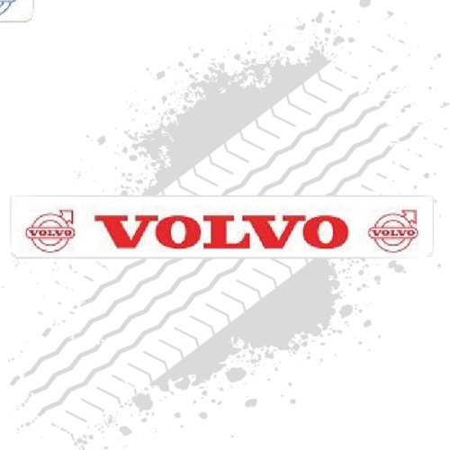 Suitable for Volvo White/Red Trailer Mudflap