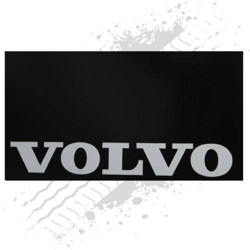 Suitable for Volvo Black/White Mudflaps (Pair)