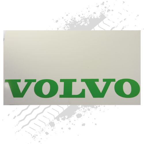 Suitable for Volvo White/Green Mudflaps (Pair)