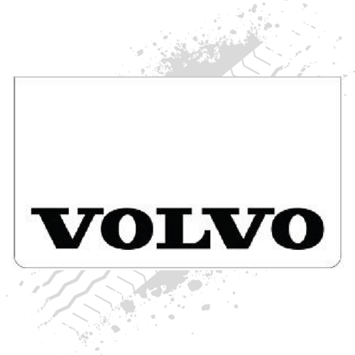 Suitable for Volvo White/Black Mudflaps (Pair)