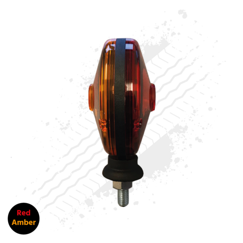 Spanish Style, Lollipop/Lolly Stalk Light Red/Amber Bulb Fitment (Bulb not included)