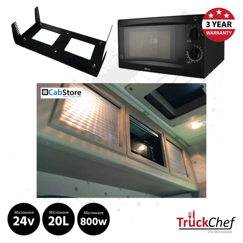 TruckChef Microwave and CabStore Rear Locker To Suit Mercedes Actros 4 / 5 / Arocs GigaSpace