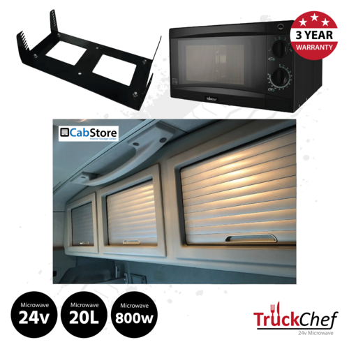 TruckChef Microwave and CabStore Rear Locker To Suit Renault T / C Range (High Roof Sleeper)