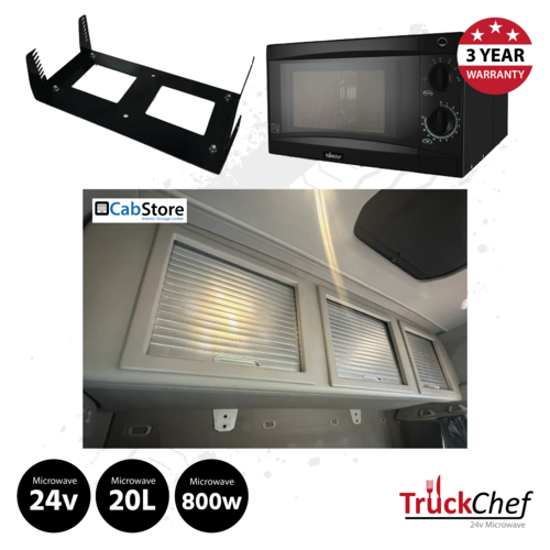 TruckChef Microwave and CabStore Rear Locker To Suit DAF XD