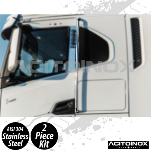 Iveco S-Way Pair Of Door Bars In Stainless Steel (AISI 304)
