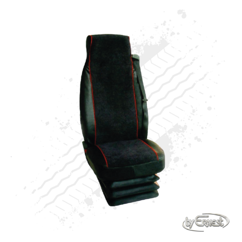 MAN X Type Seat Cover - Black/Red