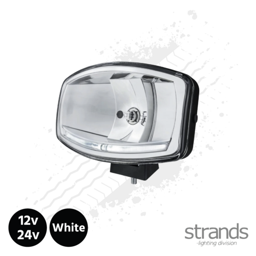 Strands Omega Oval Spotlight, 12/24v with LED Sidelight