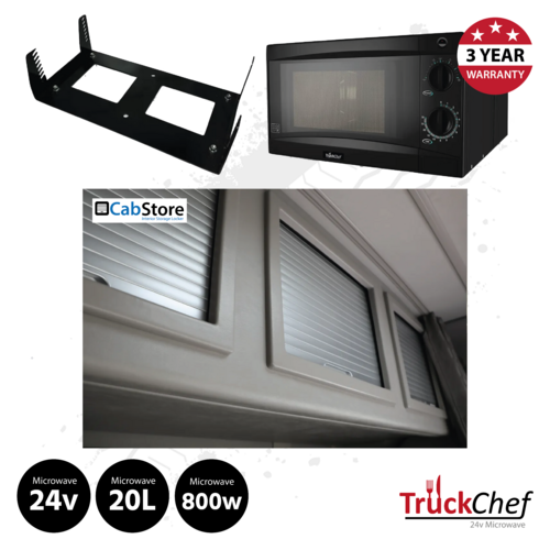 TruckChef Microwave and CabStore Rear Locker To Suit DAF XG+ (MY2021 onwards)