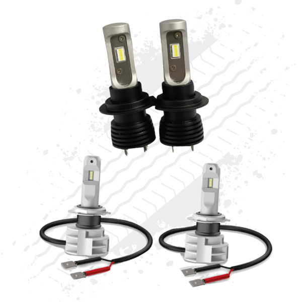 LED Headlight Conversion Kits, Car, Truck, Bus, Van, 12v, 24v, Super bright Ice White output, Fully Approved.
