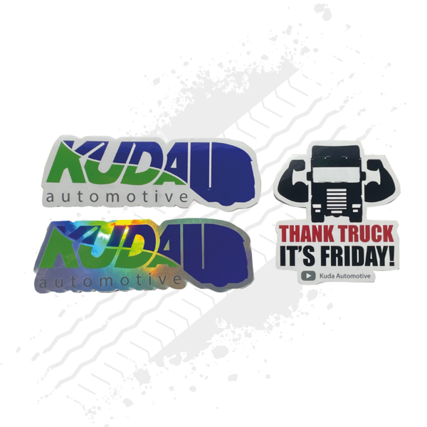 Merchandise - Kuda Merchandise, Stickers, T-Shirts, Thank Truck It's Friday.
