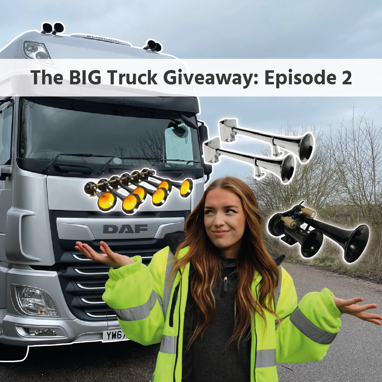 Image of Fitting The Winning AIR HORNS! | The BIG Truck Giveaway Episode 2