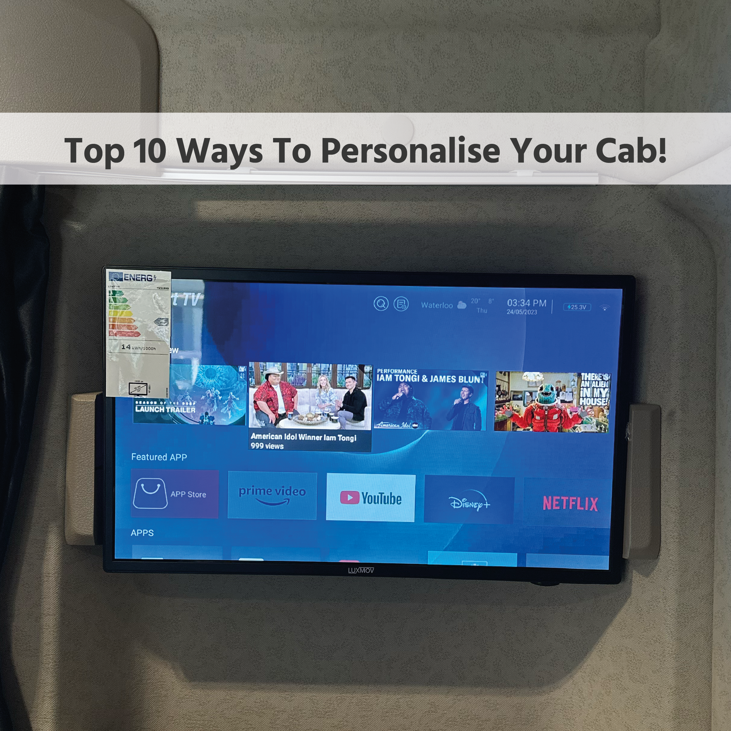 Top 10 Ways To Personalise Your Cab!