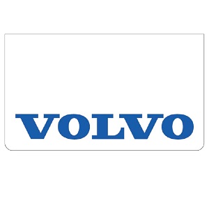 Volvo White/Blue Mudflaps (Pair)