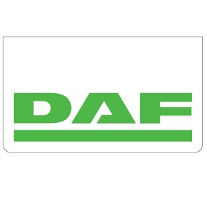 DAF White/Green Mudflaps (Pair)