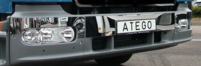 Mercedes Atego Stainless Bumper Trim