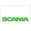 Scania White/Green Mudflaps (Pair)