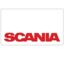 Scania White/Red Mudflaps (Pair)