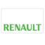 Renault White/Green Mudflaps (Pair)