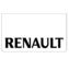 Renault White/Black Mudflaps (Pair)